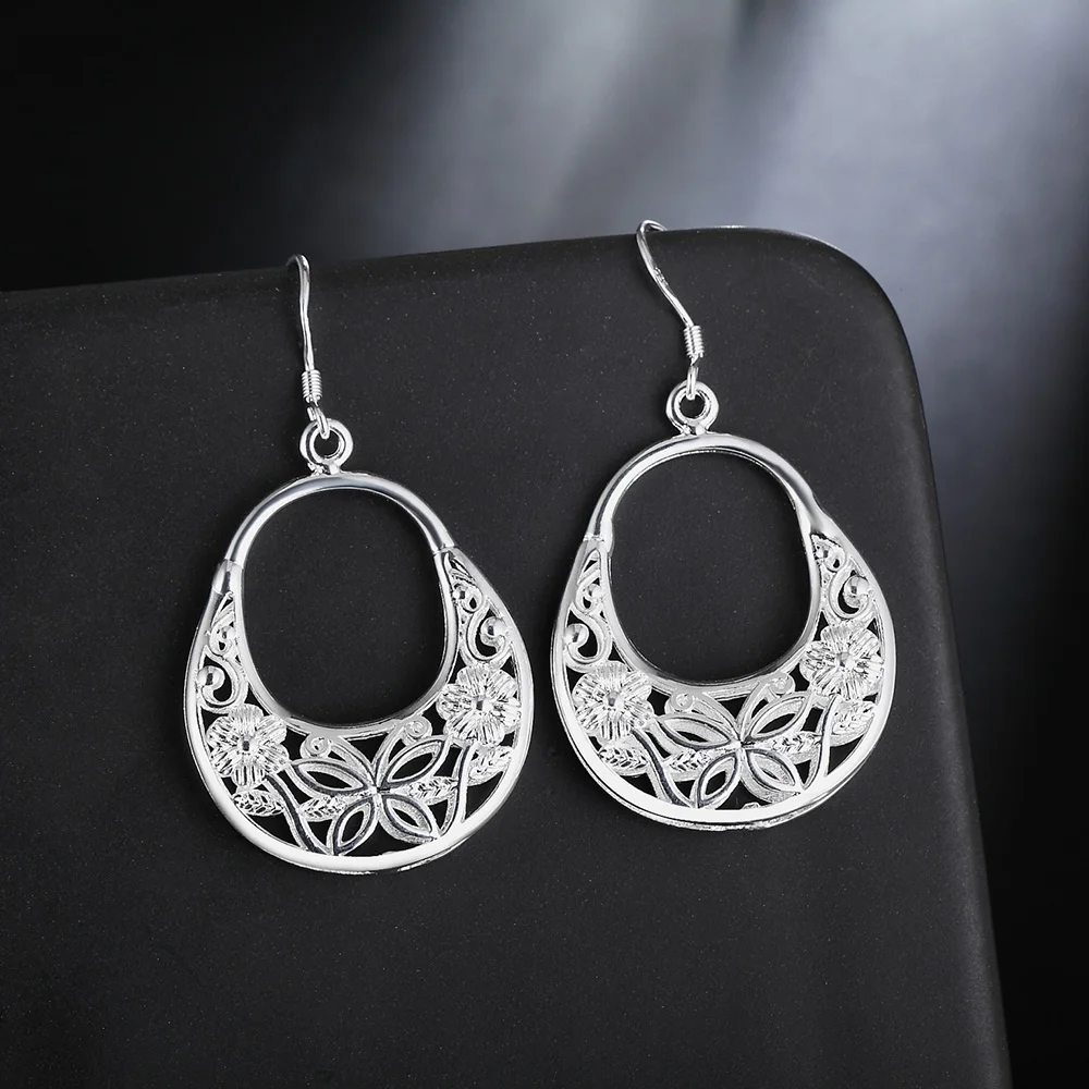 Home Office Layout - Boucles d'oreilles en argent Sterling 925