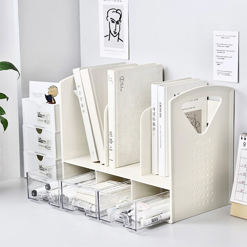 Document Holder Stand - Serre-livres peu encombrant avec tiroirs, support
