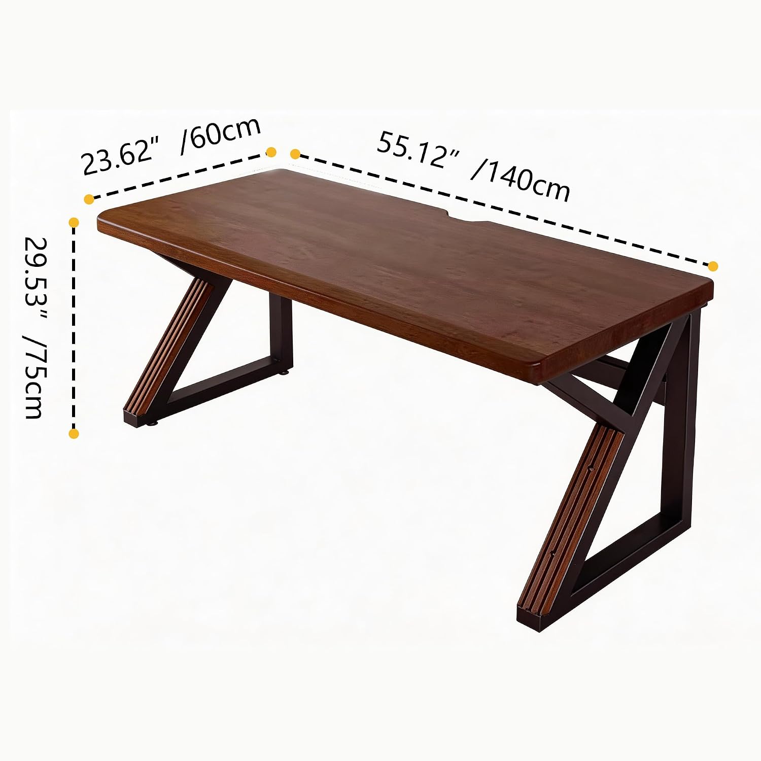 Home Office Work Table - Bureau d'ordinateur en bois véritable de
