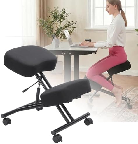 Ergonomic Office Chair - Chaise à genoux en lin, chaise