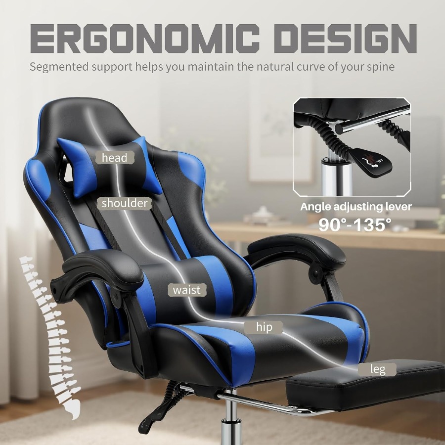 Chaise de jeu ergonomique avec - Ergonomic Office Chair avis et prix