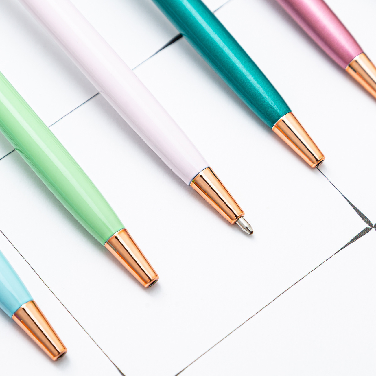 Stylos à bille en métal mince, - Home Office Logo avis et prix