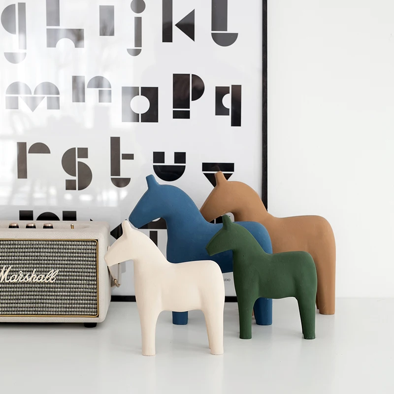 Ornements de chevaux en bois n - Home Office Work Table avis et prix