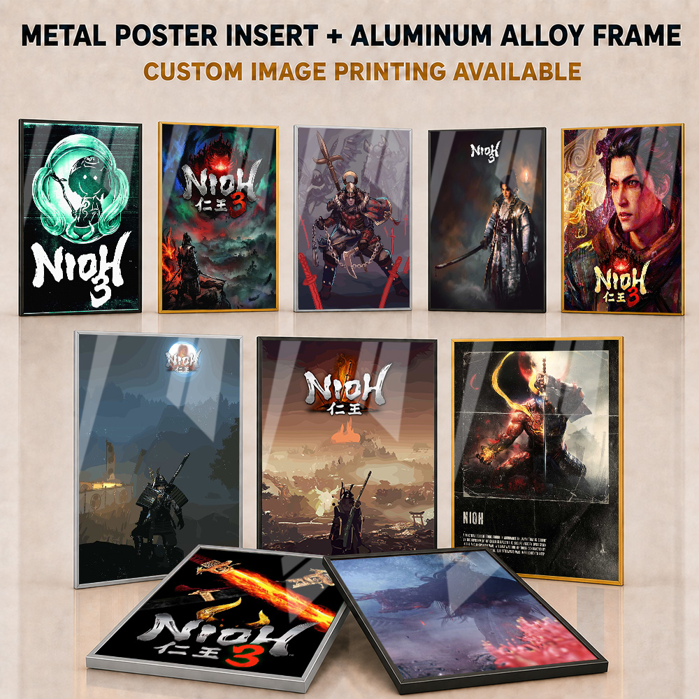 Affiches métalliques Nioh avec - Home Office Room Inspiration avis et prix