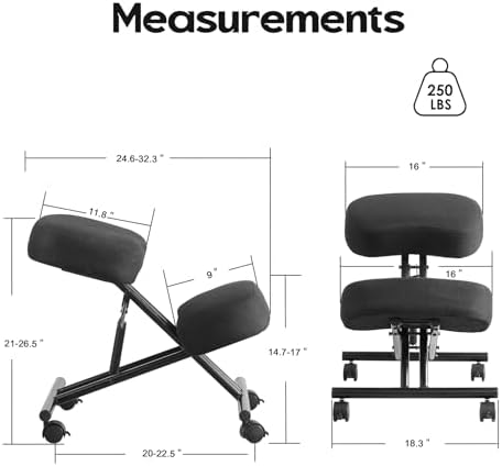 Chaise à genoux en lin, chaise - Ergonomic Office Chair avis et prix