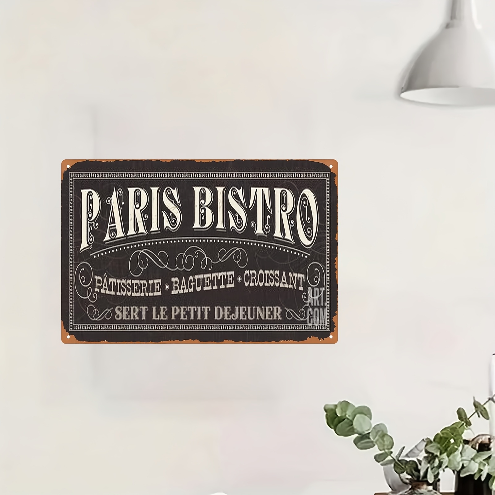Panneau métallique vintage sty - Home Office Or avis et prix
